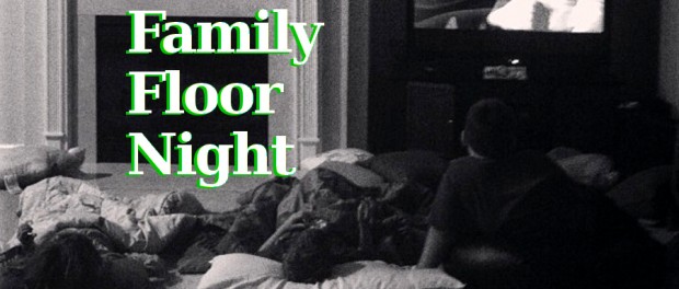 Family Floor Night kids on the floor