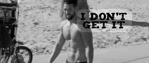 I Don't Get It shirtless guy on beach