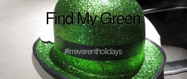Find My Green green glittery hat