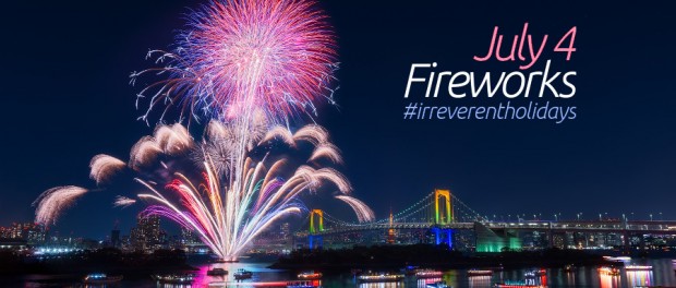 July 4 Fireworks fireworks over a river